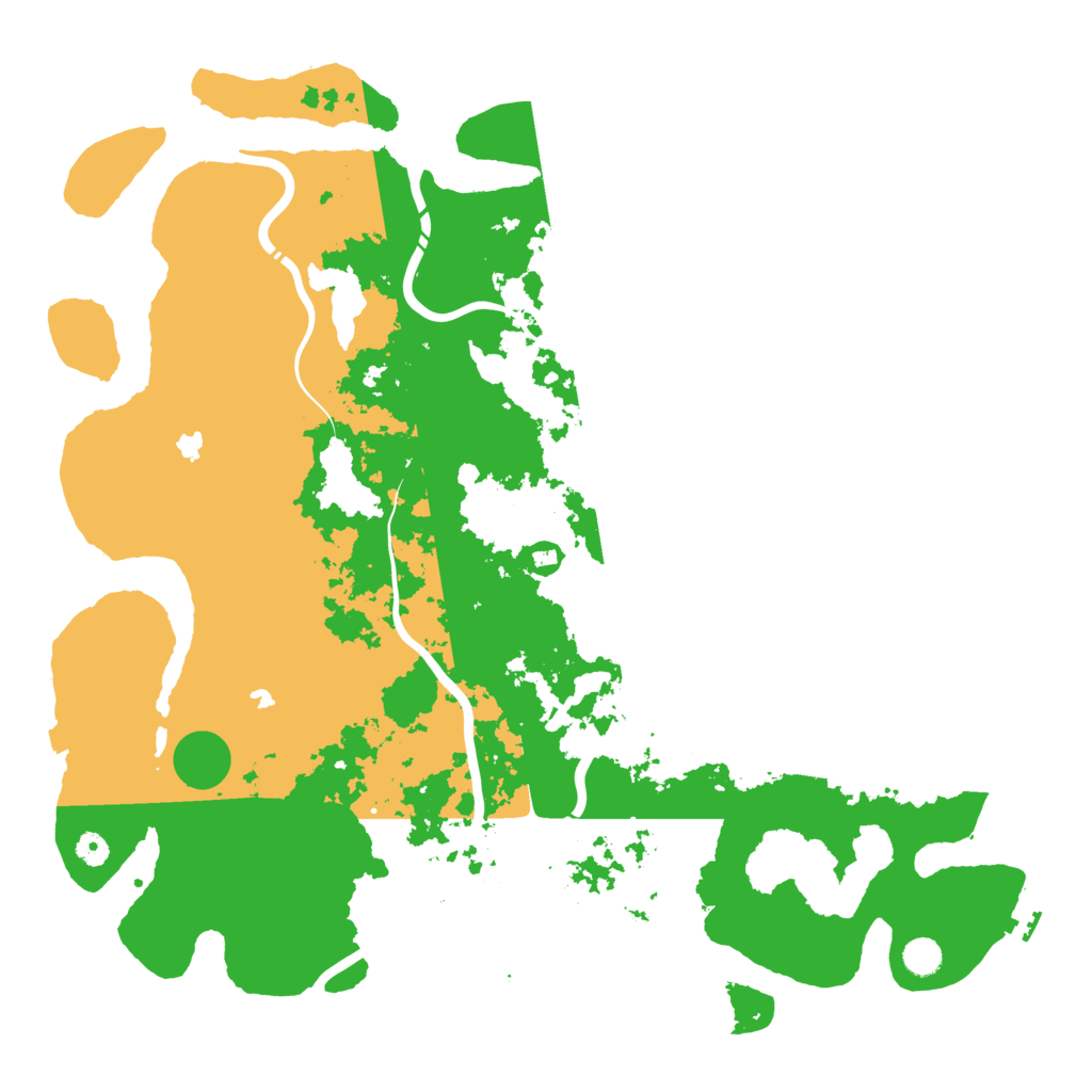 Biome Rust Map: Procedural Map, Size: 5000, Seed: 199033081