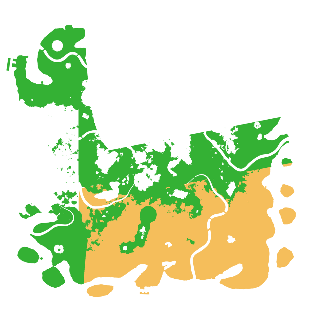 Biome Rust Map: Procedural Map, Size: 5000, Seed: 45686