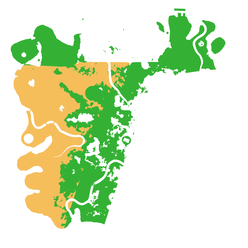 Biome Rust Map: Procedural Map, Size: 4500, Seed: 641161157