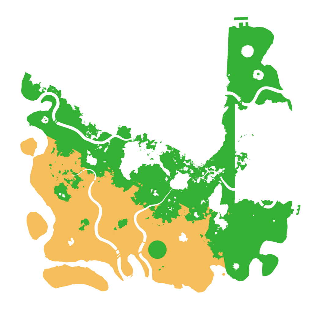 Biome Rust Map: Procedural Map, Size: 4500, Seed: 558639542