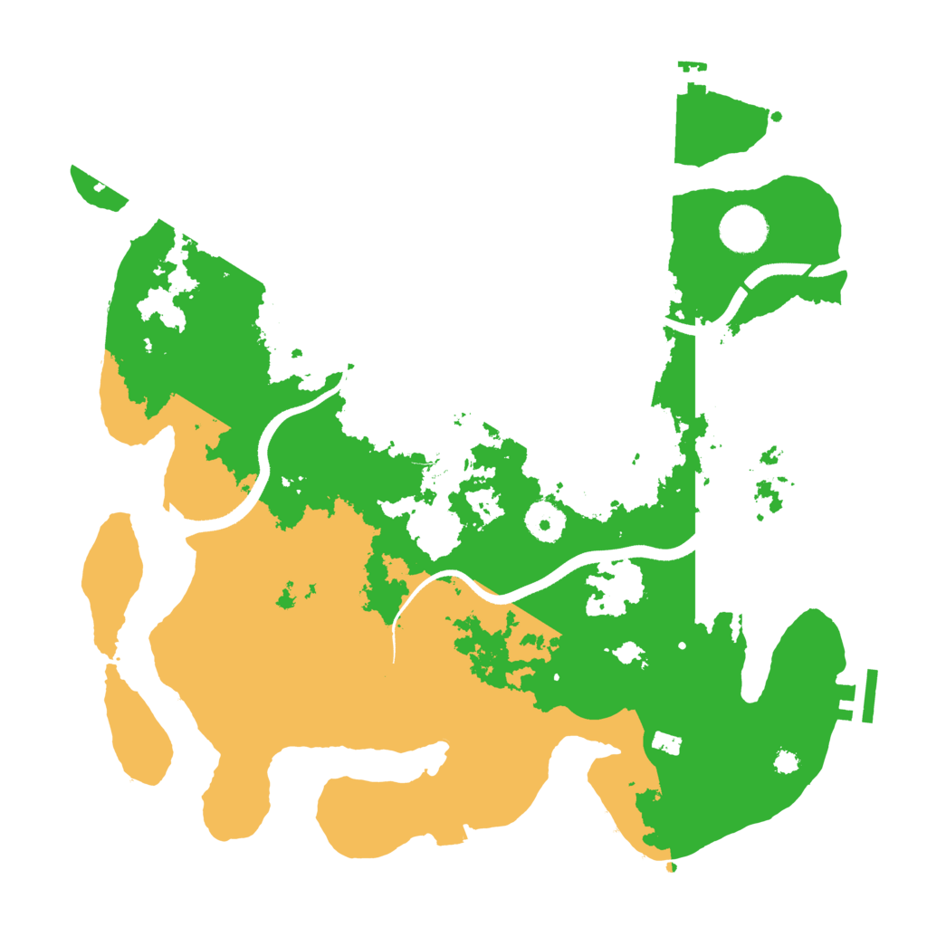 Biome Rust Map: Procedural Map, Size: 3500, Seed: 546754419