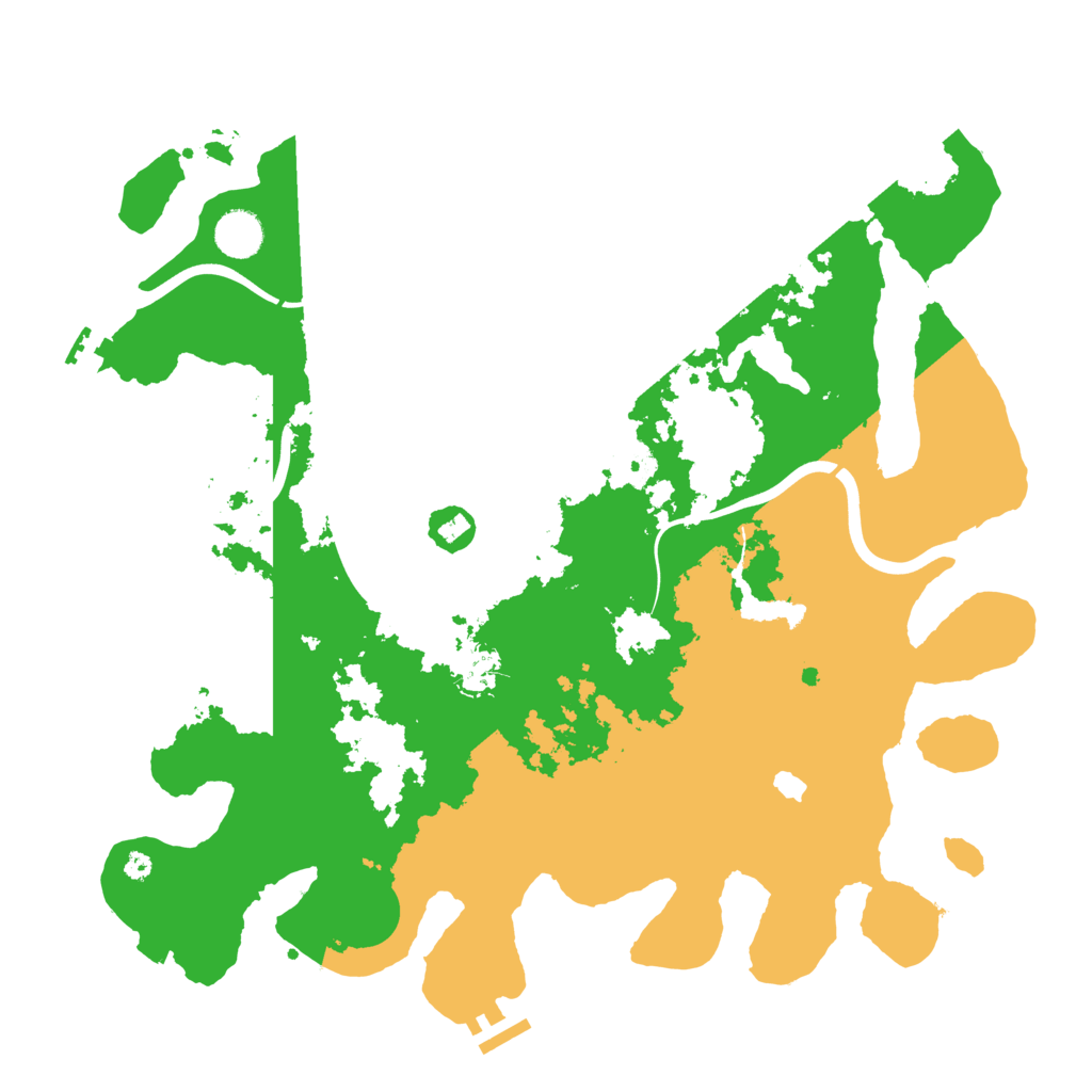Biome Rust Map: Procedural Map, Size: 4000, Seed: 13351