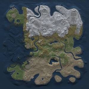 Thumbnail Rust Map: Procedural Map, Size: 4250, Seed: 395461137, 17 Monuments