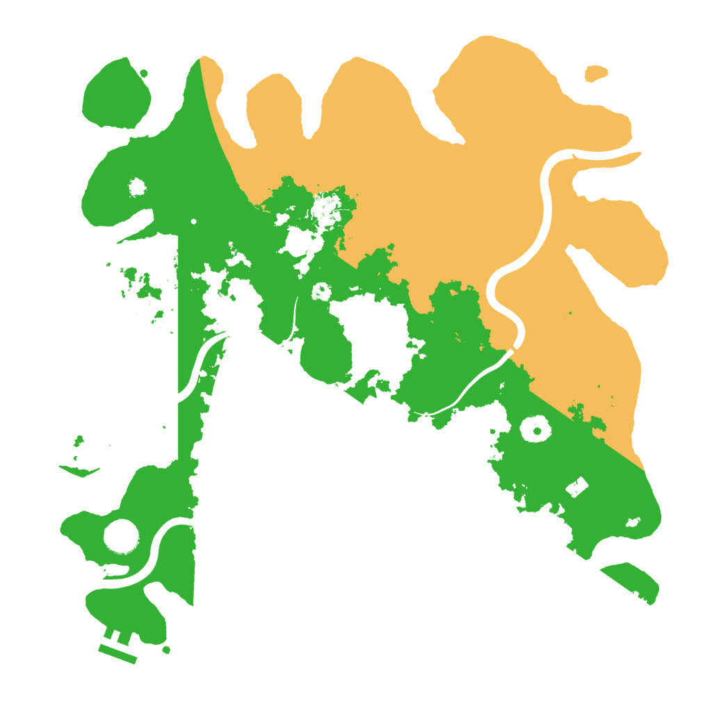 Biome Rust Map: Procedural Map, Size: 3675, Seed: 95715