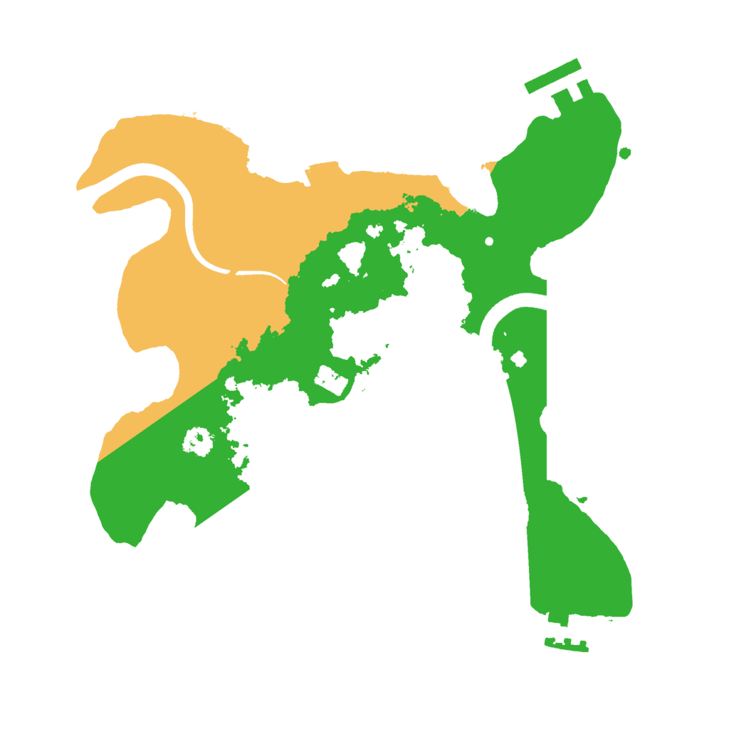 Biome Rust Map: Procedural Map, Size: 2500, Seed: 562326