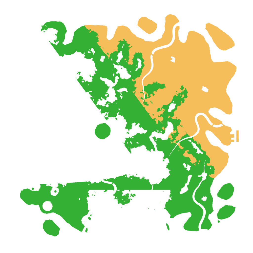 Biome Rust Map: Procedural Map, Size: 4500, Seed: 458192530
