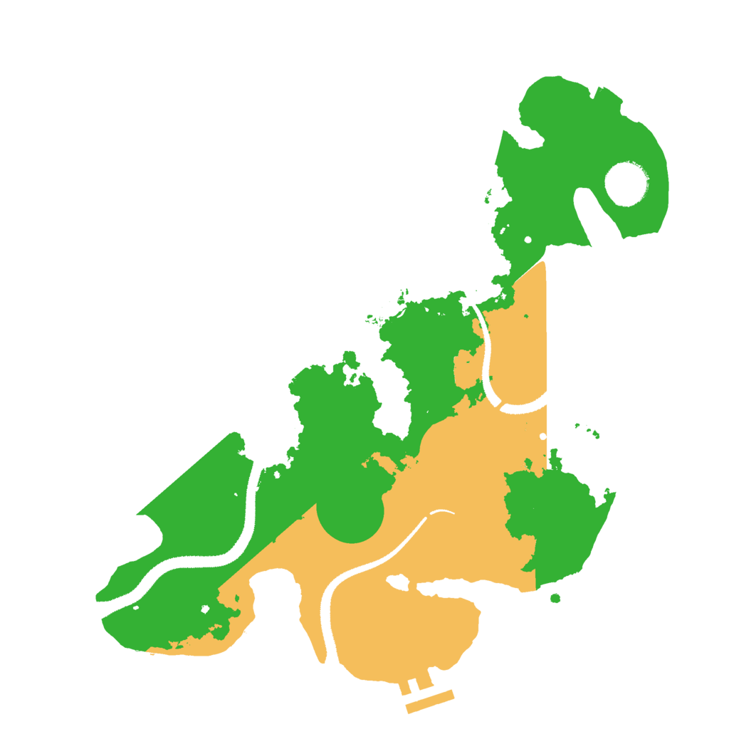 Biome Rust Map: Procedural Map, Size: 3000, Seed: 2145917496