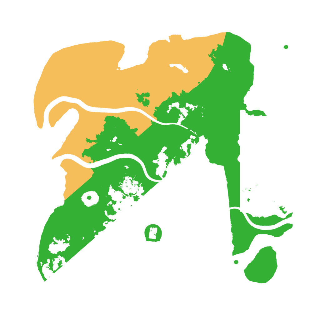 Biome Rust Map: Procedural Map, Size: 3000, Seed: 55766