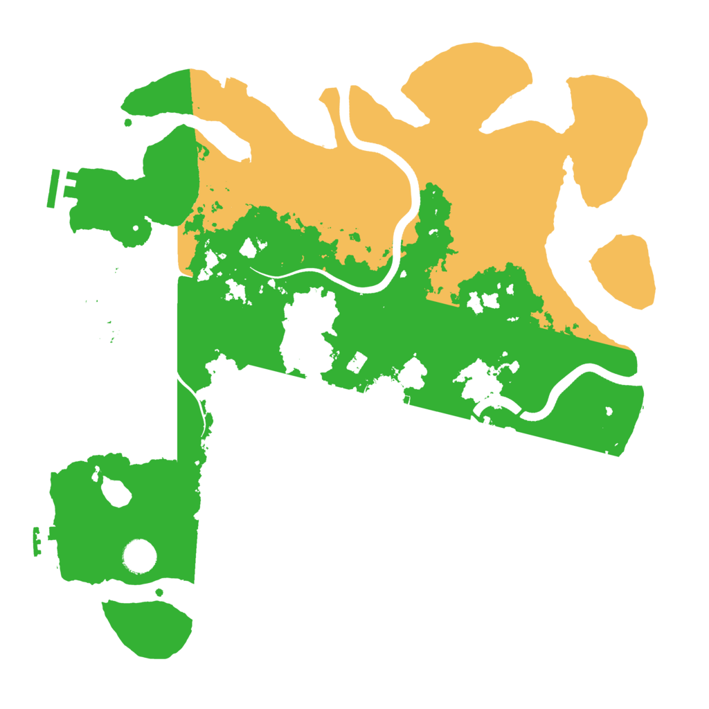 Biome Rust Map: Procedural Map, Size: 3700, Seed: 85688908