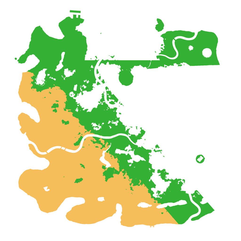 Biome Rust Map: Procedural Map, Size: 4500, Seed: 1843801797