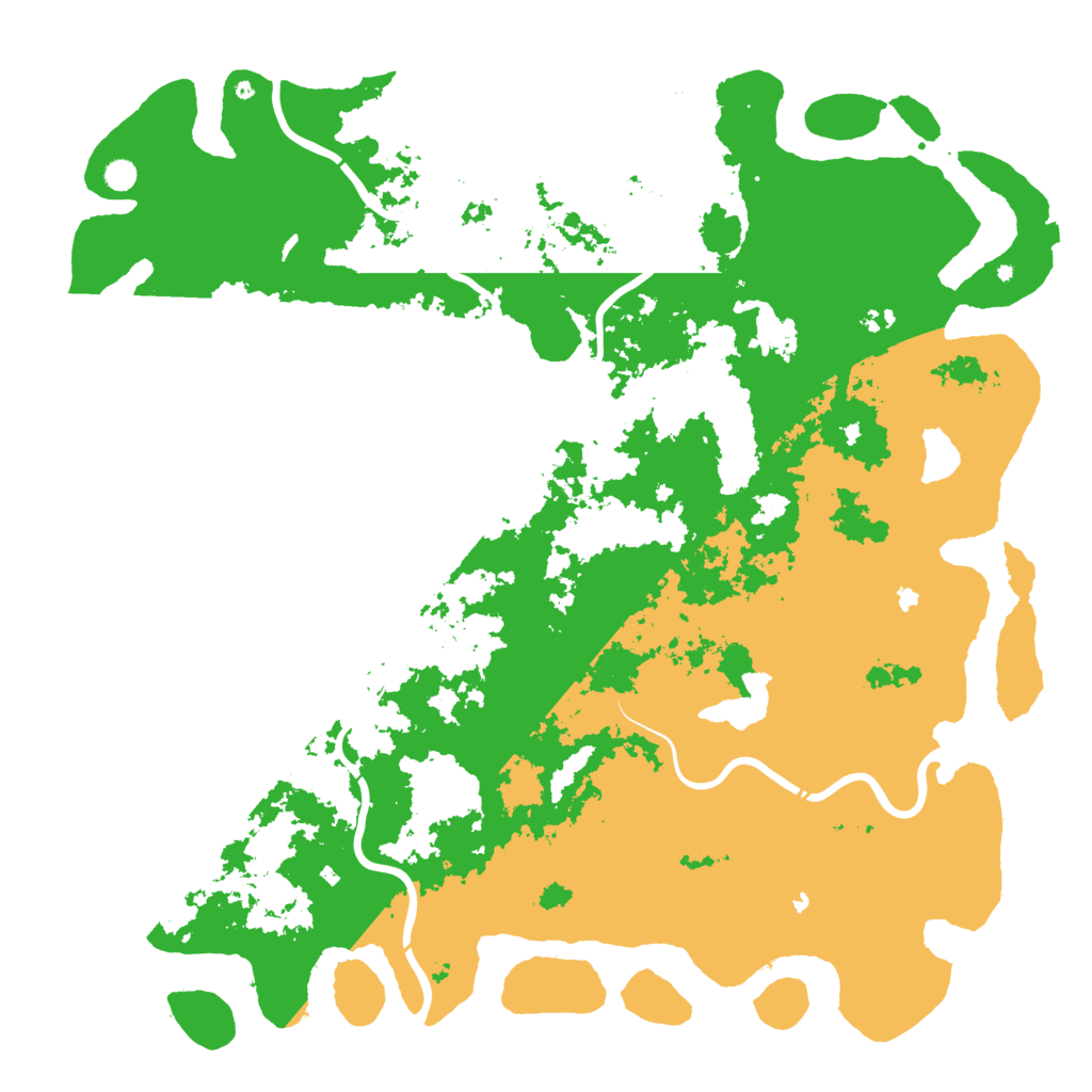 Biome Rust Map: Procedural Map, Size: 6000, Seed: 595170788