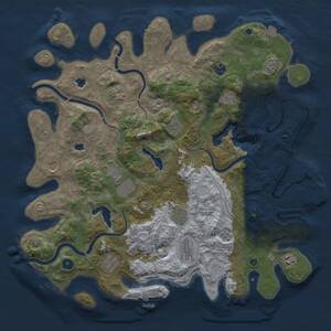Thumbnail Rust Map: Procedural Map, Size: 4500, Seed: 778588815, 17 Monuments