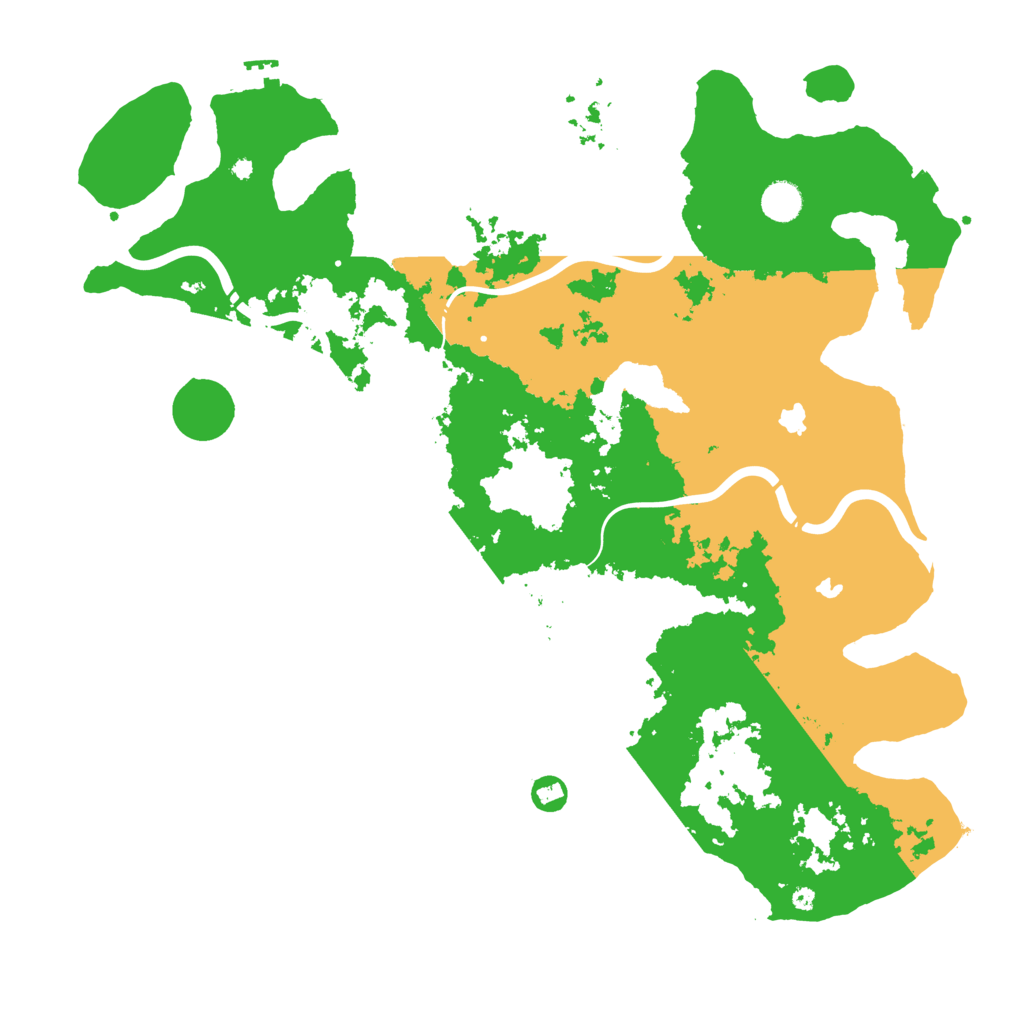 Biome Rust Map: Procedural Map, Size: 4500, Seed: 1261143506