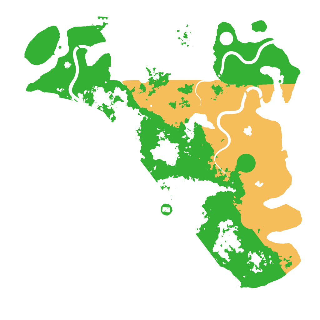 Biome Rust Map: Procedural Map, Size: 4500, Seed: 1261143506