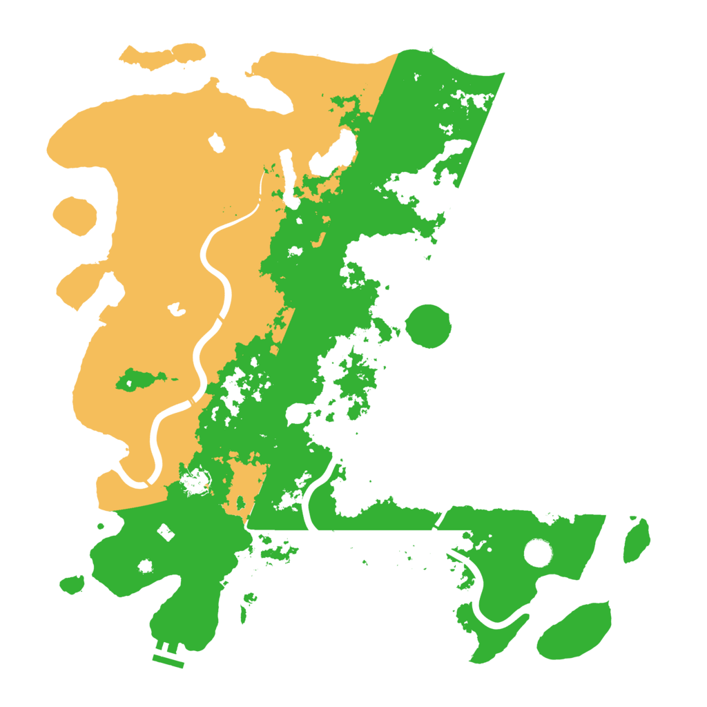 Biome Rust Map: Procedural Map, Size: 4500, Seed: 441600186