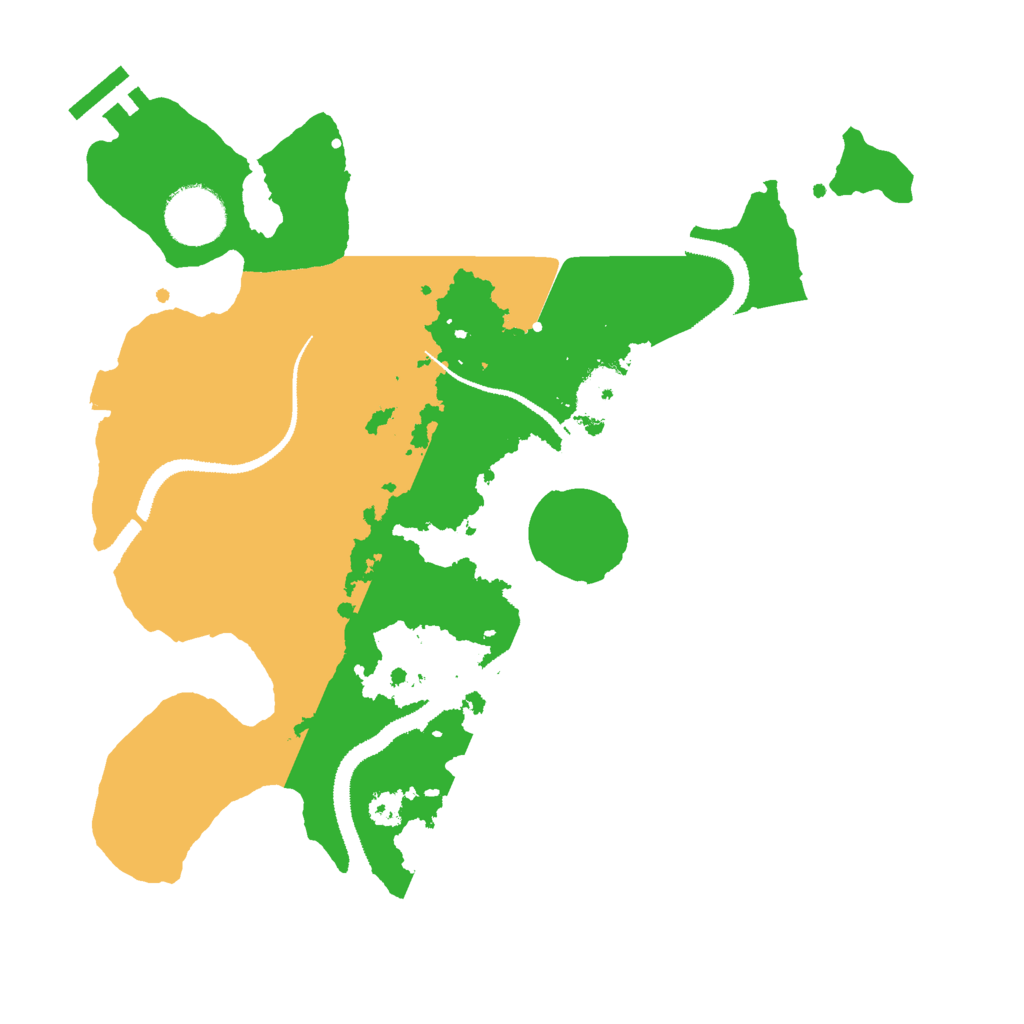 Biome Rust Map: Procedural Map, Size: 3000, Seed: 6593280