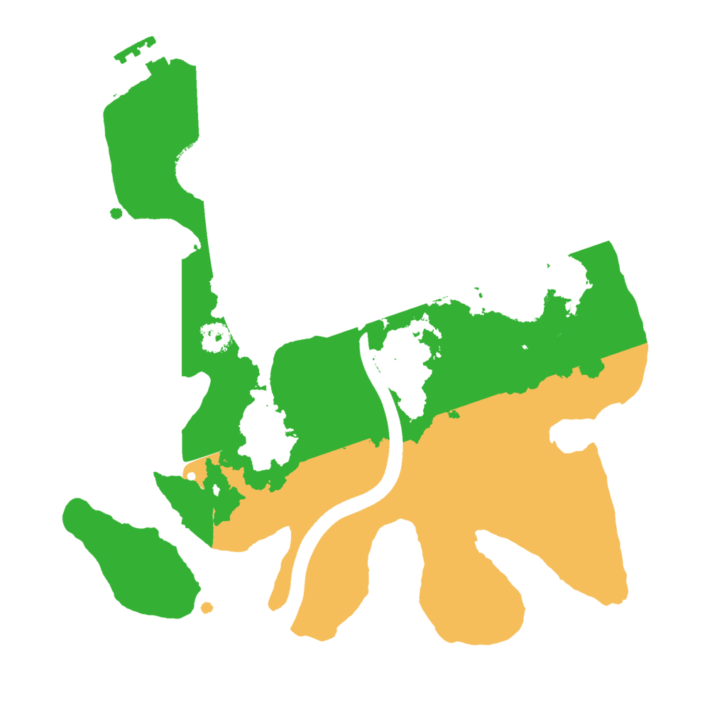 Biome Rust Map: Procedural Map, Size: 2500, Seed: 9214354