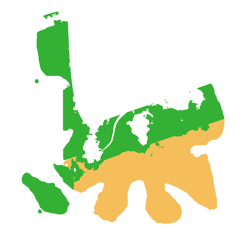 Biome Rust Map: Procedural Map, Size: 2500, Seed: 9214354