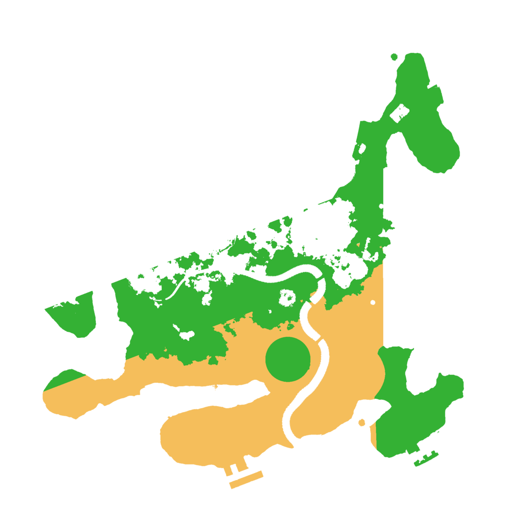 Biome Rust Map: Procedural Map, Size: 3000, Seed: 64212622