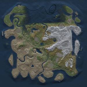 Thumbnail Rust Map: Procedural Map, Size: 4250, Seed: 1521617490, 17 Monuments