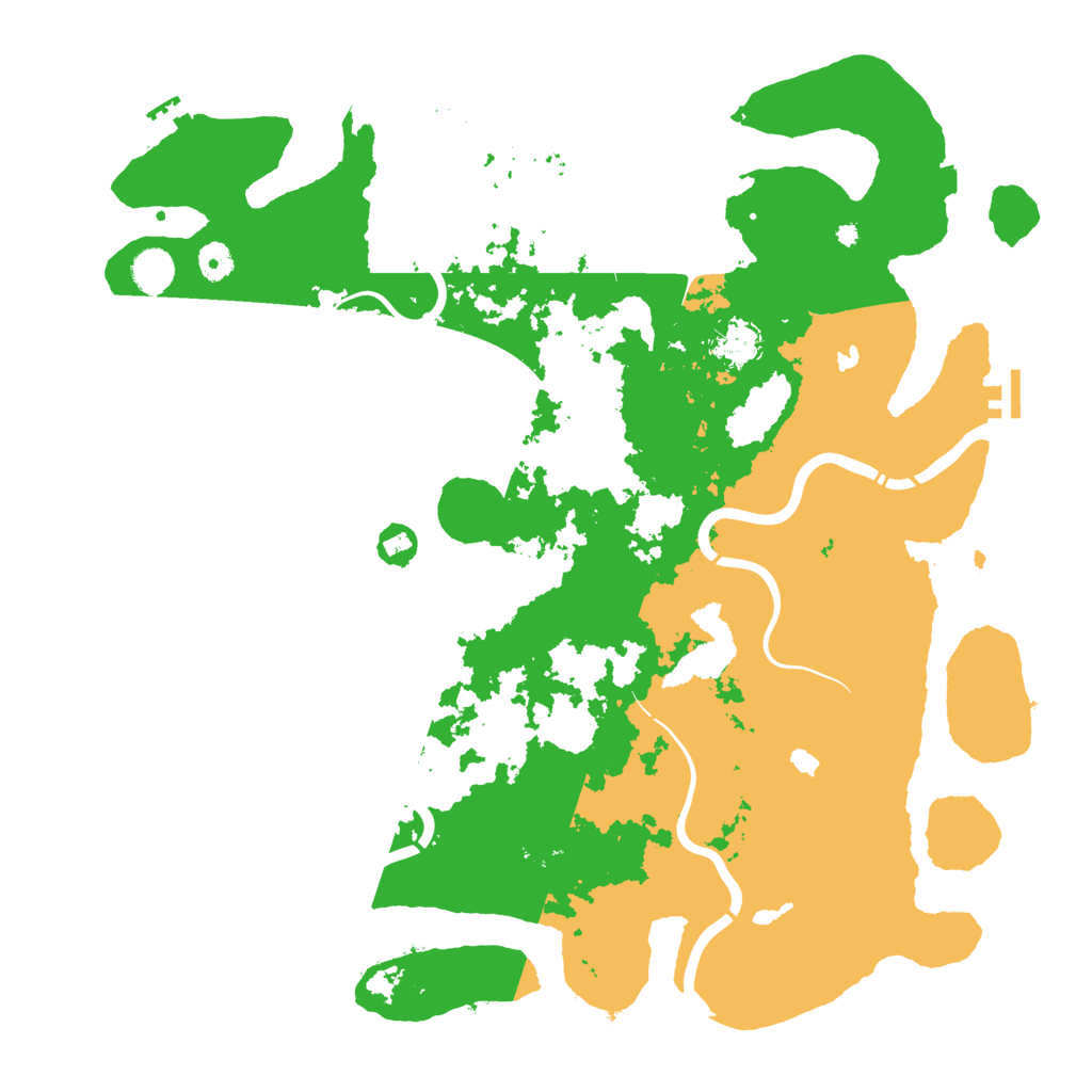 Biome Rust Map: Procedural Map, Size: 4500, Seed: 599223862