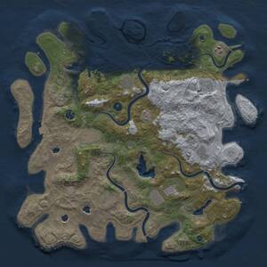 Thumbnail Rust Map: Procedural Map, Size: 4500, Seed: 470083950, 15 Monuments