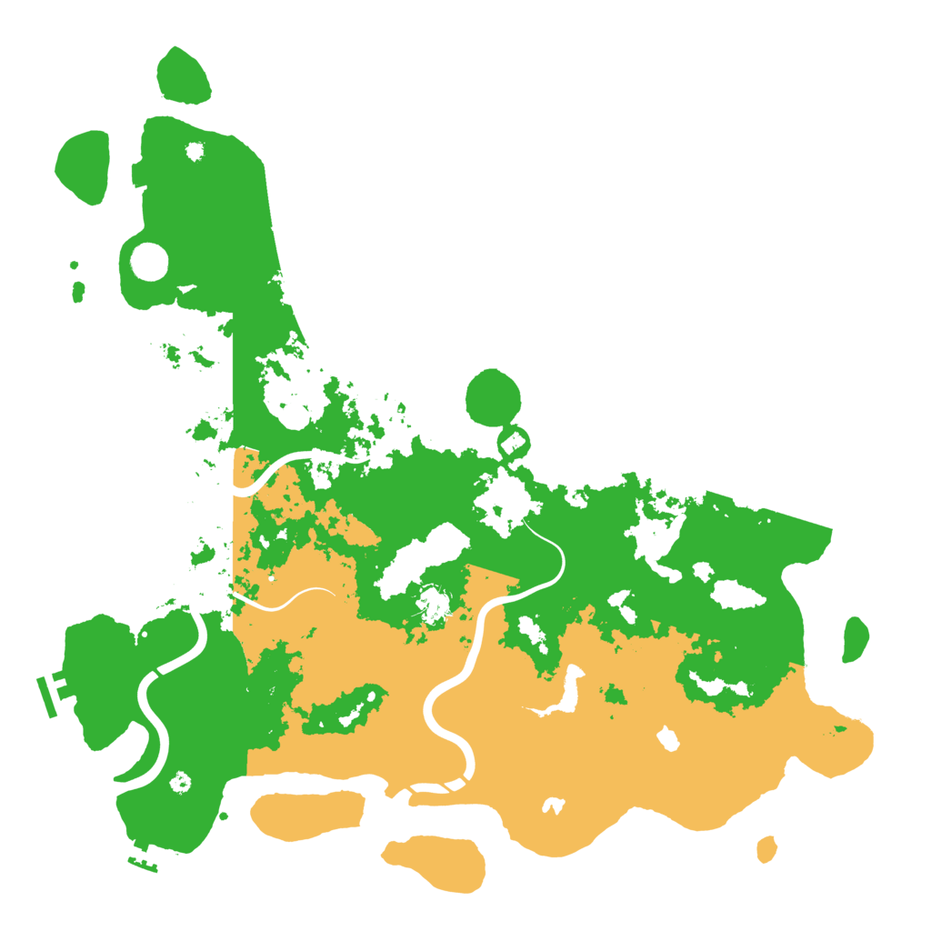 Biome Rust Map: Procedural Map, Size: 4500, Seed: 793736245