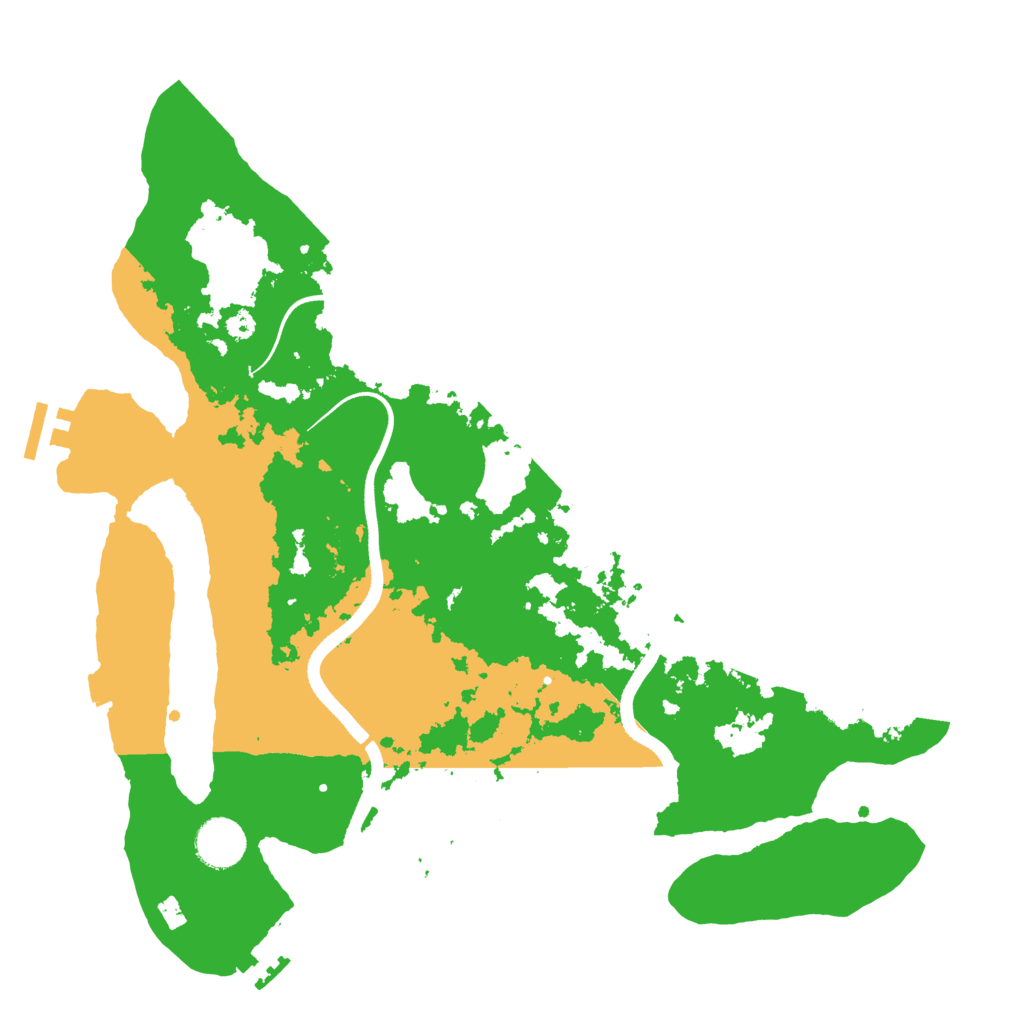 Biome Rust Map: Procedural Map, Size: 3600, Seed: 907291