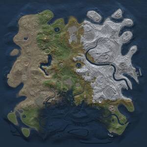 Thumbnail Rust Map: Procedural Map, Size: 4250, Seed: 76675328, 16 Monuments