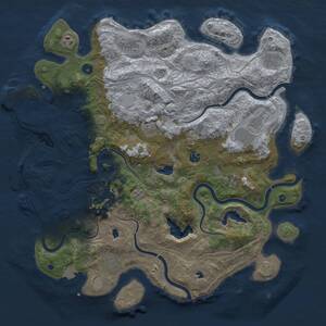 Thumbnail Rust Map: Procedural Map, Size: 4500, Seed: 792637655, 16 Monuments