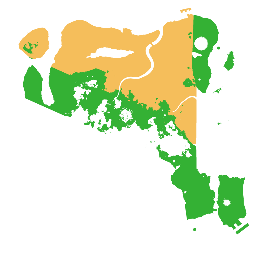 Biome Rust Map: Procedural Map, Size: 3500, Seed: 1541600817