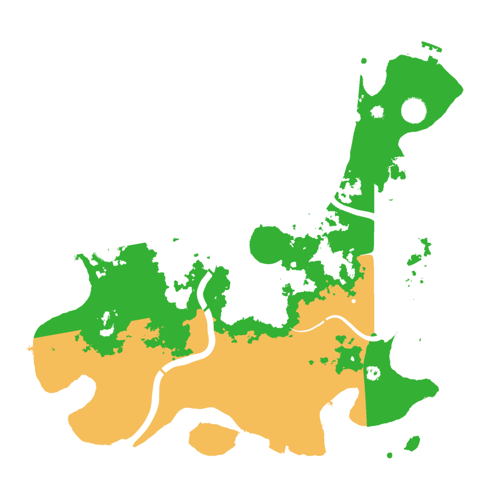 Biome Rust Map: Procedural Map, Size: 3500, Seed: 1550611446