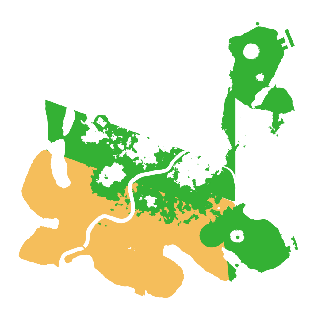 Biome Rust Map: Procedural Map, Size: 3500, Seed: 395158115