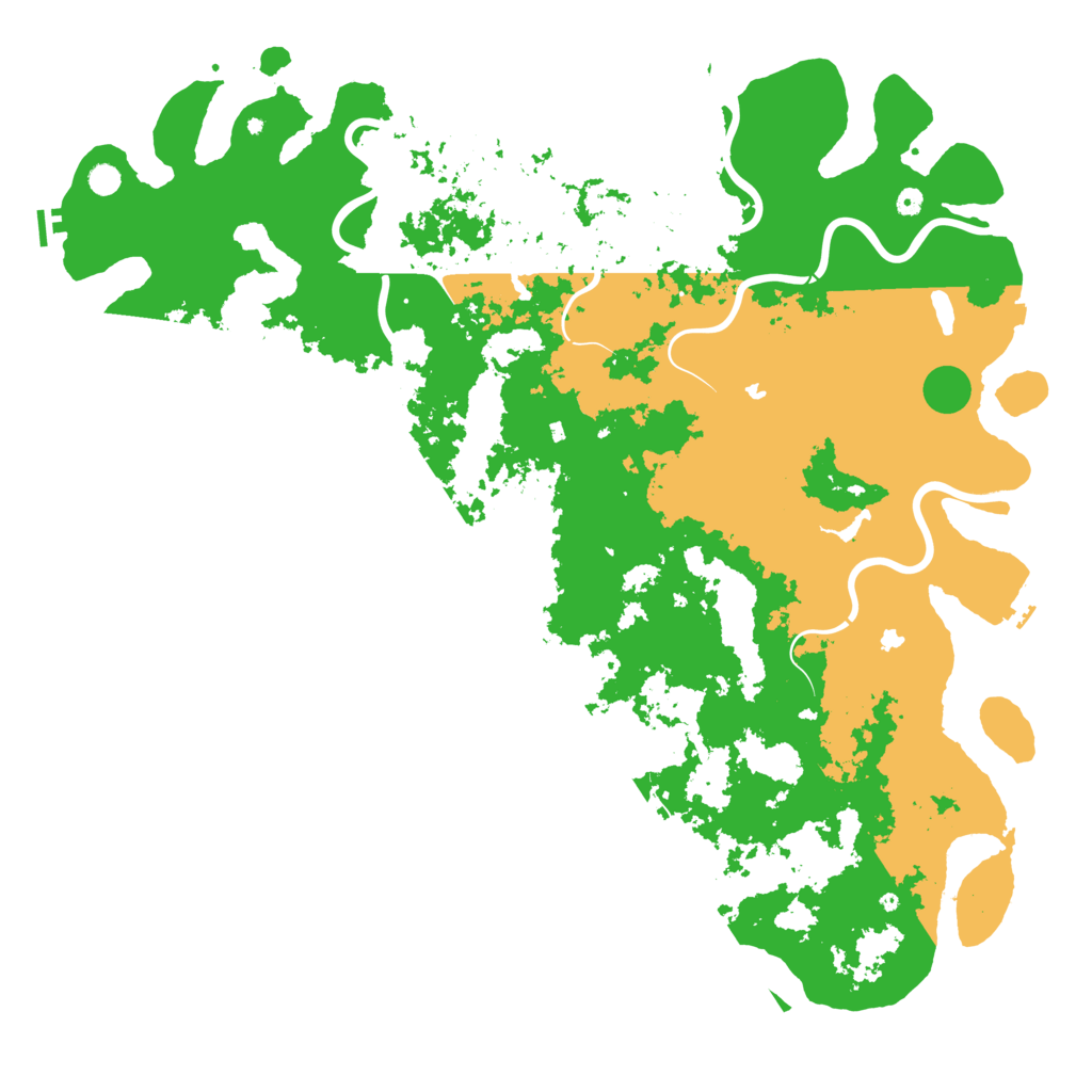 Biome Rust Map: Procedural Map, Size: 6000, Seed: 408260778