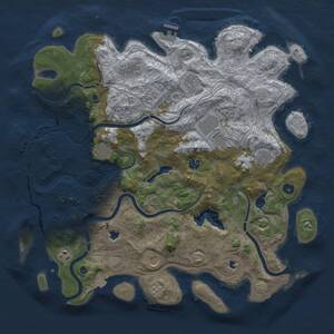 Thumbnail Rust Map: Procedural Map, Size: 4500, Seed: 1059009107, 15 Monuments