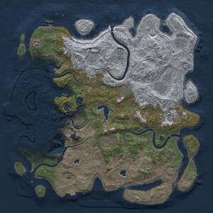 Thumbnail Rust Map: Procedural Map, Size: 4500, Seed: 1578772748, 16 Monuments