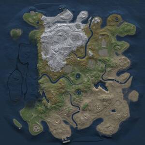 Thumbnail Rust Map: Procedural Map, Size: 4250, Seed: 867785786, 16 Monuments