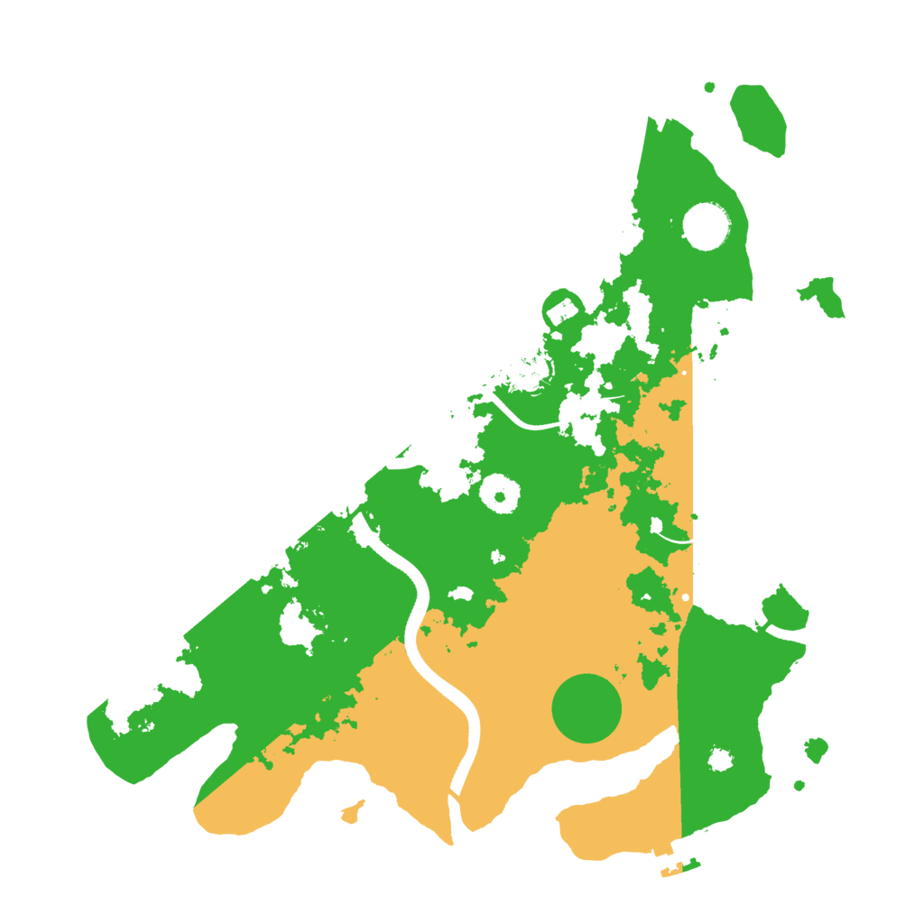 Biome Rust Map: Procedural Map, Size: 3500, Seed: 1036373840