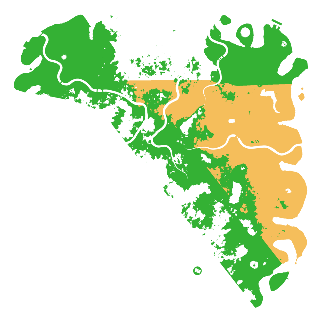 Biome Rust Map: Procedural Map, Size: 6000, Seed: 1165455309
