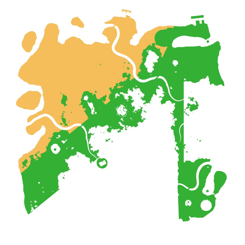 Biome Rust Map: Procedural Map, Size: 3900, Seed: 517030422