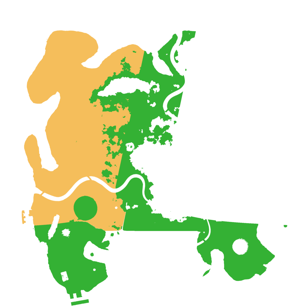 Biome Rust Map: Procedural Map, Size: 3500, Seed: 236234745