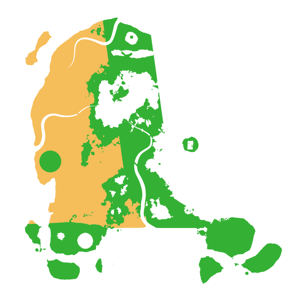 Biome Rust Map: Procedural Map, Size: 3700, Seed: 1538815057