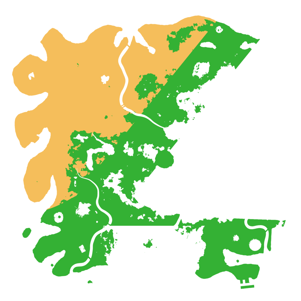 Biome Rust Map: Procedural Map, Size: 4500, Seed: 72536502