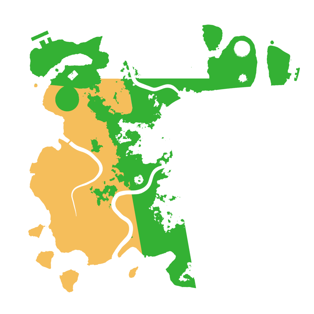 Biome Rust Map: Procedural Map, Size: 3500, Seed: 225510466