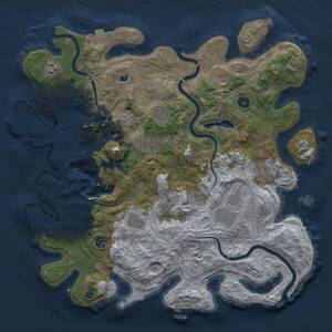 Thumbnail Rust Map: Procedural Map, Size: 4250, Seed: 1433886163, 16 Monuments