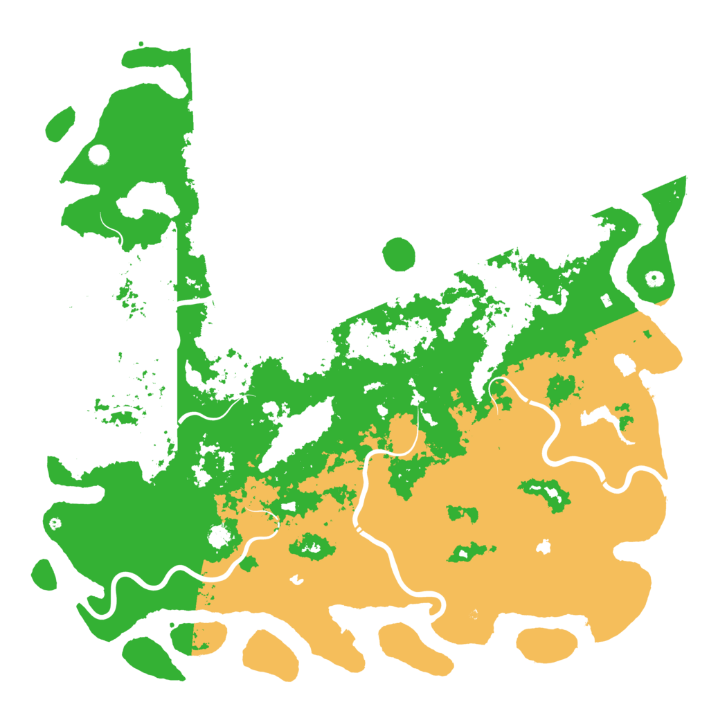 Biome Rust Map: Procedural Map, Size: 6000, Seed: 547061474