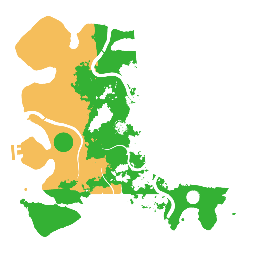 Biome Rust Map: Procedural Map, Size: 3500, Seed: 1141599855