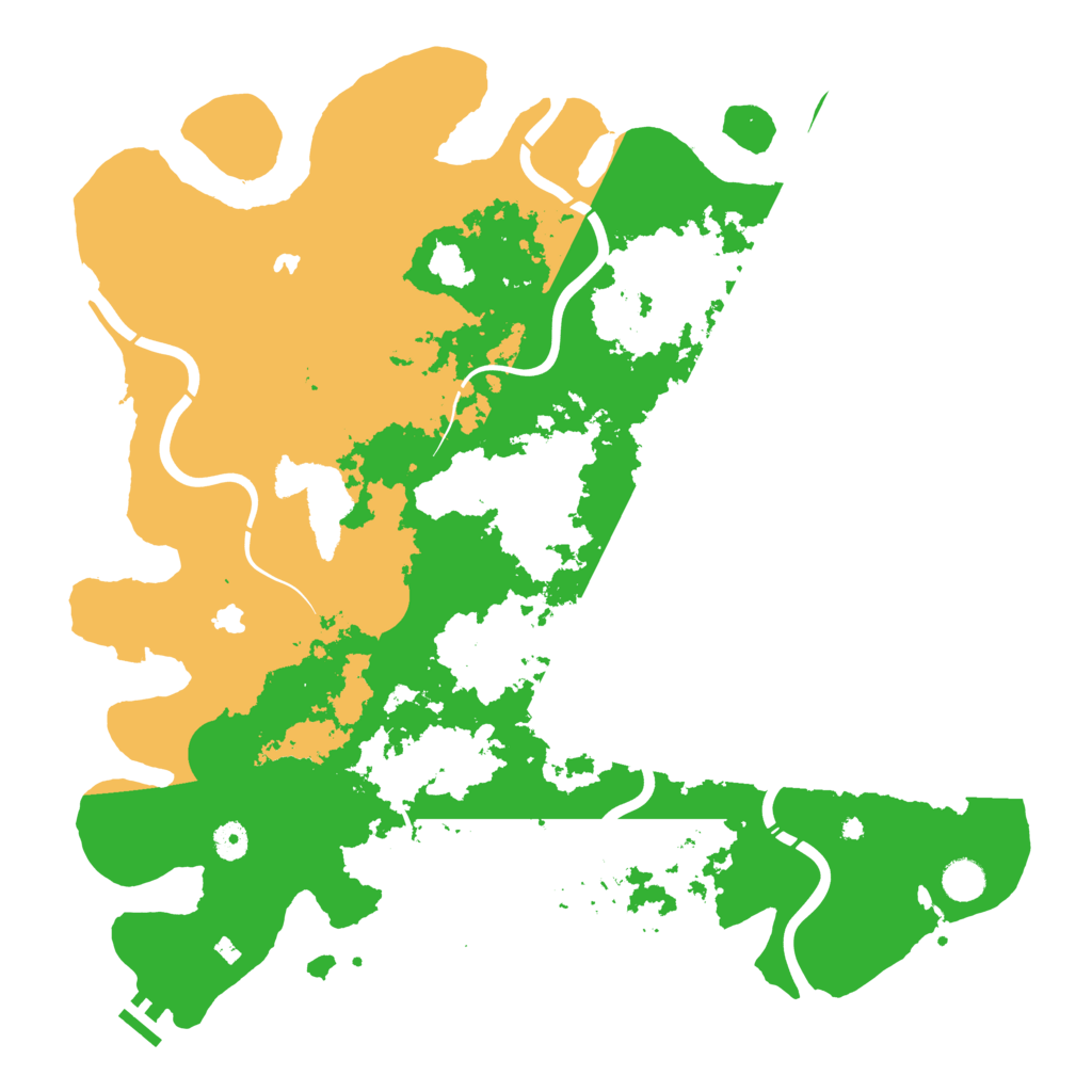 Biome Rust Map: Procedural Map, Size: 4500, Seed: 1014027827