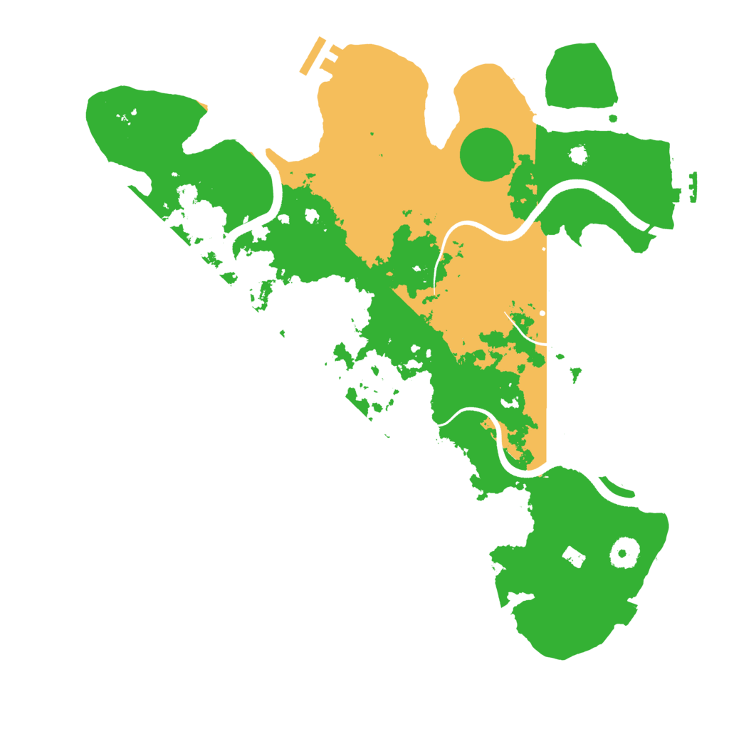 Biome Rust Map: Procedural Map, Size: 3600, Seed: 535342061