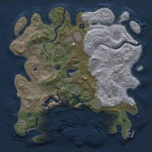 Thumbnail Rust Map: Procedural Map, Size: 4250, Seed: 1952624306, 17 Monuments